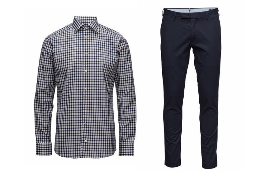 ruteskjorte-chinos-kollage